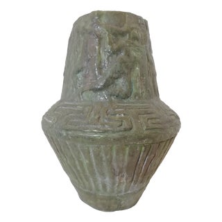 Vintage Ceramic Vase with Battle Scenes, Italy, 1960s For Sale