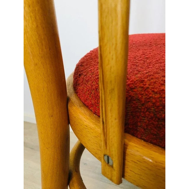 Set of Mid-Century Czech Light Blue Dining Chairs from TON For Sale - Image 11 of 16