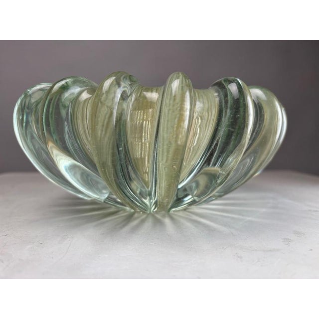 Gold Centerpiece Vase in Murano Glass by Barovier & Toso, Italy, 1950s For Sale - Image 8 of 13