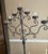 Gothic Vintage Iron Floor Candelabra - Torchiere For Sale - Image 3 of 17