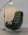 Vintage Swivel Lounge Chair with Green Velvet Upholstery from Up Závody, 1950s For Sale - Image 6 of 7