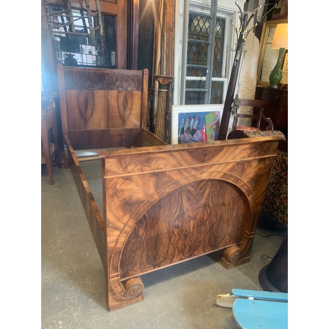 Brown Biedermeier Antique Daybed or Single Bed For Sale - Image 8 of 11