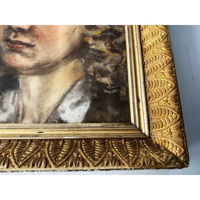 Portrait, 19th-20th Century, Paint on Paper, Framed For Sale - Image 8 of 18