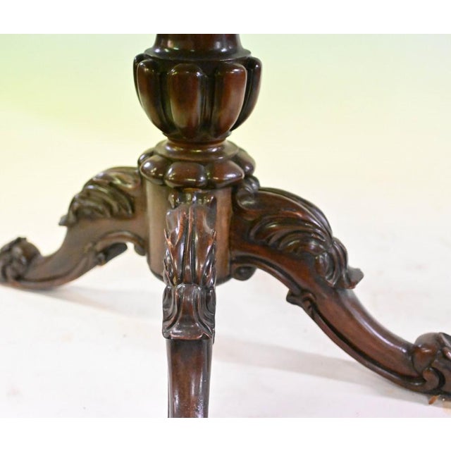 Victorian Card Table in Walnut, 1890s For Sale - Image 5 of 9