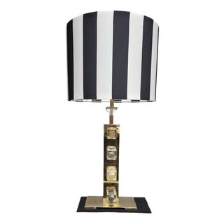 Brass and Murano Glass Table Lamp from Justfurnituress SRL For Sale