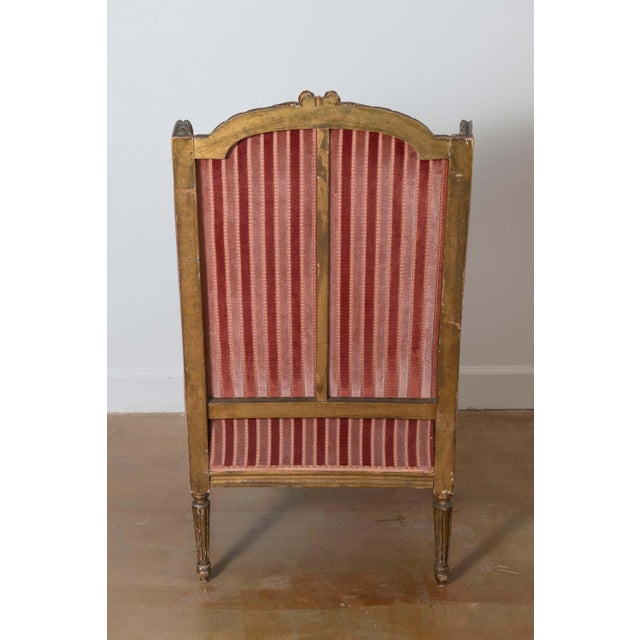 Pair of 19th Century French Bergeres For Sale In Atlanta - Image 6 of 7