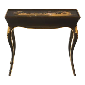 Chinese Chippendale-Style Painted Side Tables