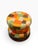 Mid 20th Century Vintage Italian Hand-Painted Metal Patchwork Drum Stool / Side Table For Sale - Image 5 of 11