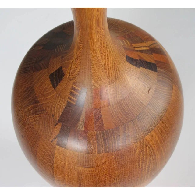 Mid-Century Modern A Large-Scaled and Well-Executed French Laminated and Turned Wood Urn For Sale - Image 3 of 4