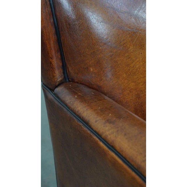 Art Deco Two-Seater Sofa in Sheepskin For Sale - Image 11 of 16