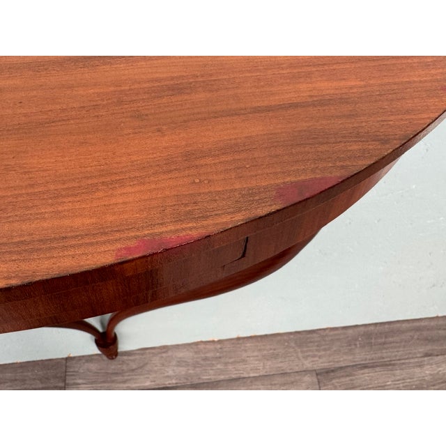 Vintage Italian Half-Moon Console Table, 1950s For Sale - Image 12 of 14