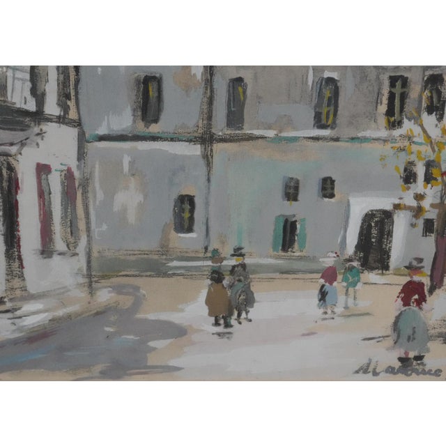 Maurice Utrillo, Les passants sur la place, Lithograph For Sale - Image 6 of 8