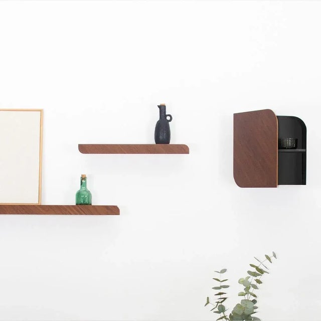 Small Cielo Wall Shelf in Walnut by Woodendot For Sale - Image 4 of 6