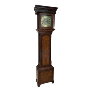 Circa 1820 Brass Face English 8 Day Grandfather Clock