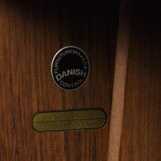 Arne Vodder Arne Vodder for Sibast Danish Teak Tambour Door Stereo Cabinet For Sale - Image 4 of 18