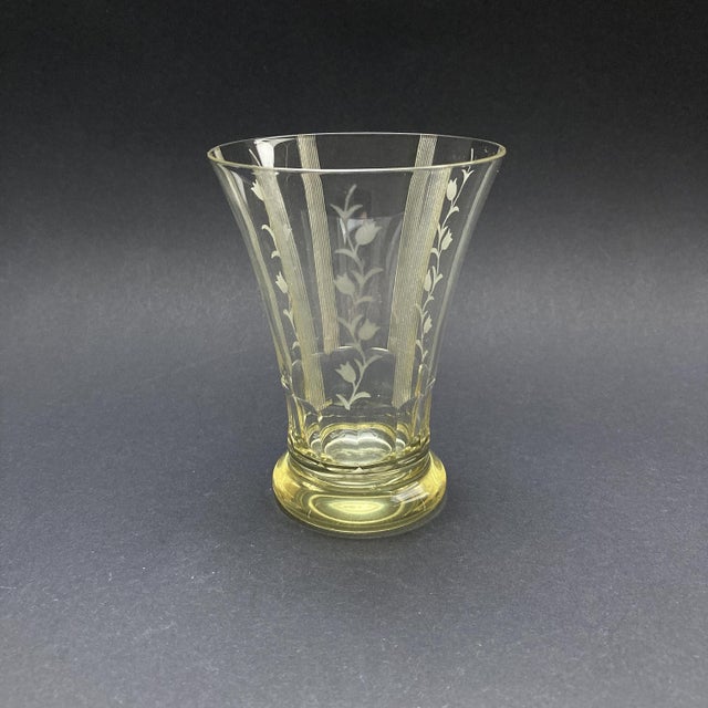 1930s Art Deco Bohemian Drinking Set With Pitcher Set- 7 Pieces For Sale - Image 6 of 9