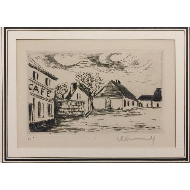 1920s Maurice de Vlaminck, Café De Paris, 1920s, Etching & Drypoint For Sale - Image 5 of 5