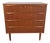 Small Mid-Century Modern Scandinavian Chest of 4 Drawers in Teak, 1960s For Sale