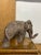 Figurative Vintage Textured Ceramic Elephant Sculpture For Sale - Image 3 of 5