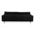 Vida 3-Seater Sofa in Black Leather from Rolf Benz For Sale - Image 11 of 13