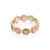 18k Solid Gold Multi-Tourmaline Infinity Band Size 7 For Sale In New York - Image 6 of 10