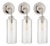 Thomas O'Brien for Visual Comfort Polished Nickel Cylinder Wall Sconces - Set of 3 For Sale