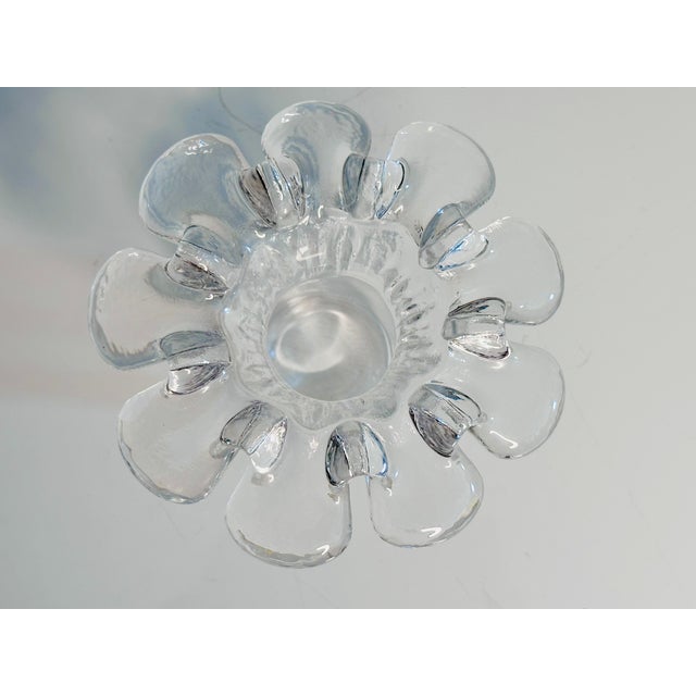 Glass Handmade Crinoline Vase in Crystal Glass by Göran Wärff & Ann Wärff for Kosta Boda, Sweden, 1970s For Sale - Image 7 of 11