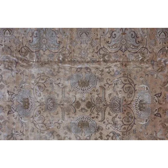 Vintage Signed Persian Tabriz Rug For Sale In New York - Image 6 of 12