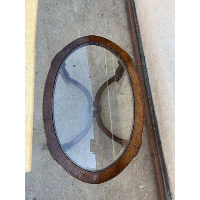 Coffee 1950's Coffee/Cocktail Glass Table For Sale - Image 8 of 10