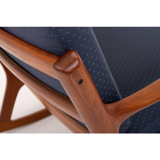 Cado Rocking Chairs by Ole Wanscher for Cado, 1960s, Set of 2 For Sale - Image 4 of 13