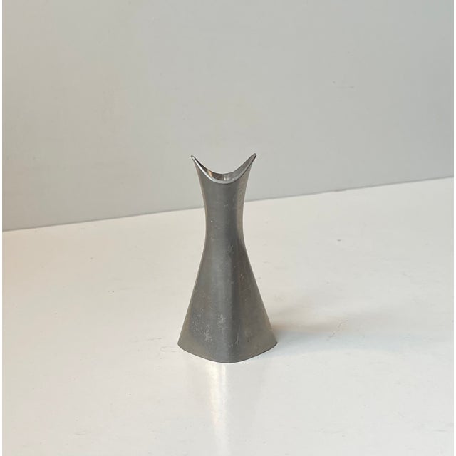 Mid-Century Modern Mid-Century Norwegian Pewter Vase from Brøderne Mylius, 1950s For Sale - Image 3 of 8