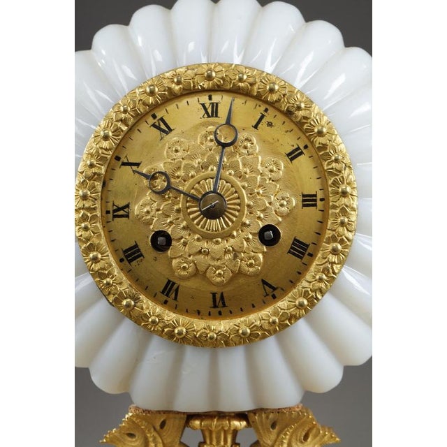 Charles X Opaline Clock with Dolphins, 1820 For Sale - Image 6 of 18