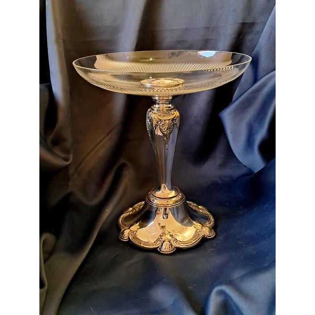 Silver-Plated and Cut Glass Tazza from WMF, 1910-1924 For Sale - Image 10 of 10