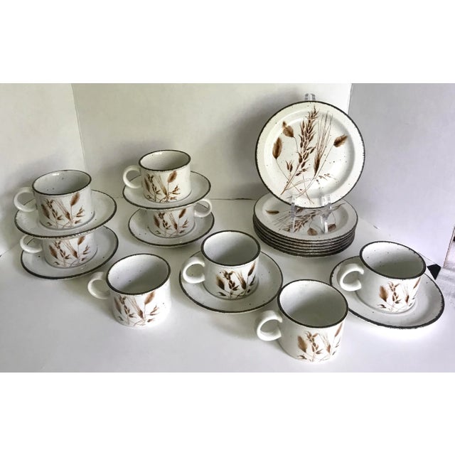 1960's Midwinter Stonehenge Tea Coffee Set With Mug Set and Luncheon Plates - 21 Pieces For Sale - Image 9 of 9