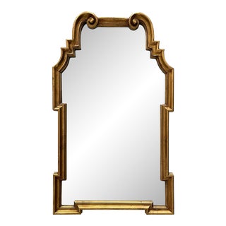 1960s Italian La Barge Hollywood Regency Gilt Wood Mirror For Sale