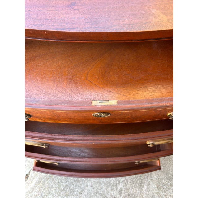 Traditional Bowfront Vintage Buffet, Server, or Bar Cabinet. Excellent condition. No damages. Very minimal vintage wear....