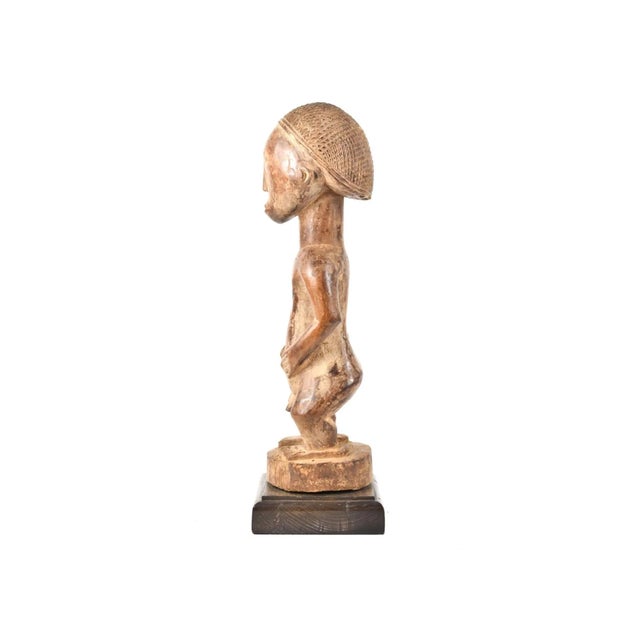 Early 20th Century Early 20th Century Tabwa Standing Male Figure on Custom Base For Sale - Image 5 of 7