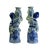 Oriental Ceramic Cream Yellow Blue Couple Holding Jar Figures - a Pair For Sale In San Francisco - Image 6 of 8