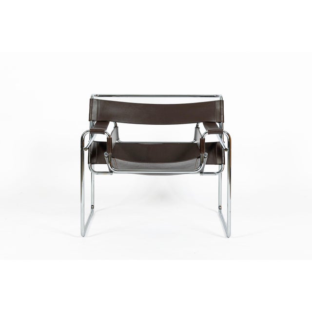 Mid-Century Modern Mid Century Brown Wassily Chair by Marcel Breuer for Stendig 1960s, 2 Available For Sale - Image 3 of 17