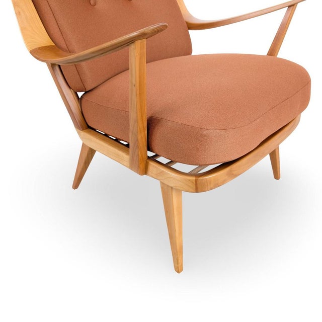 Wood Mid-Century Armchair from Knoll Antimott For Sale - Image 7 of 13