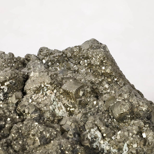 Late 20th Century Modernist Pyrite Rock Specimen on Rectilinear Lucite Base For Sale - Image 5 of 12