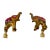 1960s Bejeweled Elephant Figurines LSMP Finials - a Pair For Sale
