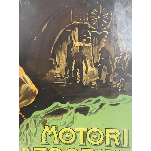 Italian Tin Advertising Sign from Bachtold Engines For Sale - Image 4 of 18