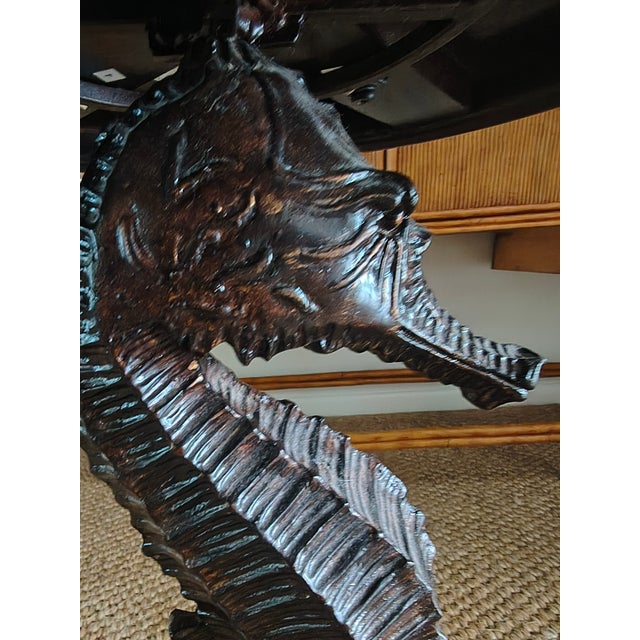 Coastal Vintage Boracay Seahorse Tables With Capiz Shell Tops For Sale - Image 3 of 5