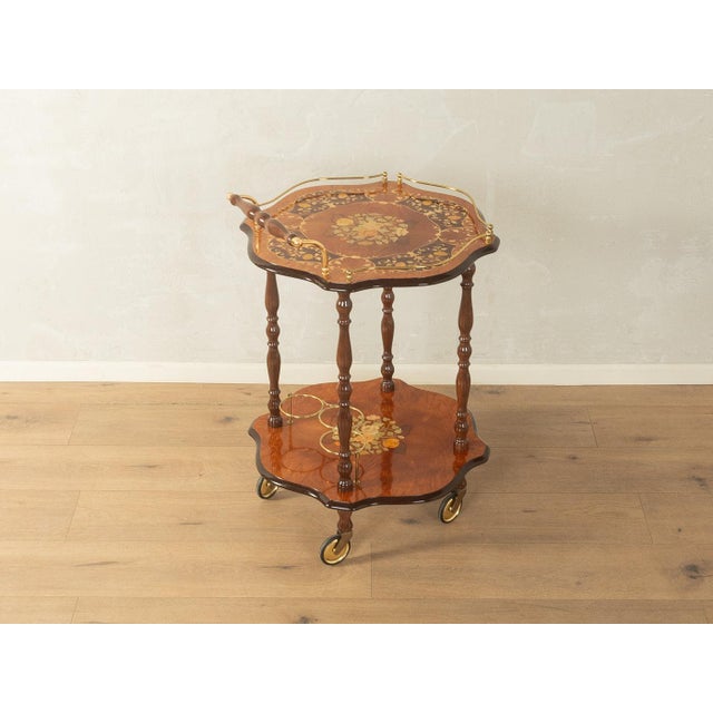 Mid-Century Italian Bar Cart For Sale - Image 3 of 11