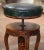 19th Century French Louis XV Carved Walnut and Leather Adjustable Piano Stool For Sale - Image 10 of 12