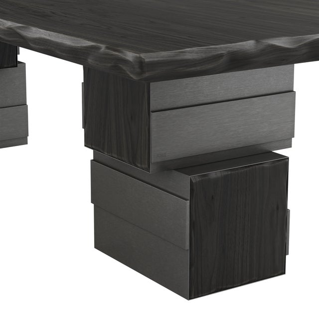 Anthracite Dining Table by Porus Studio For Sale - Image 4 of 12