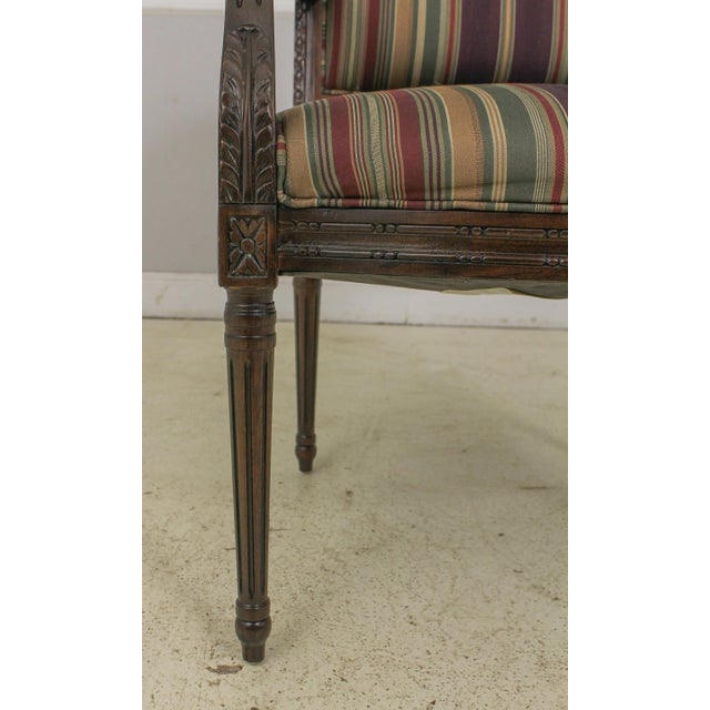 Textile French Louis XV Style Upholstered Armchair For Sale - Image 7 of 13