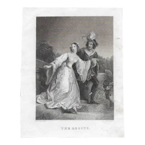 Antique Edward Corbould Figural Engraving