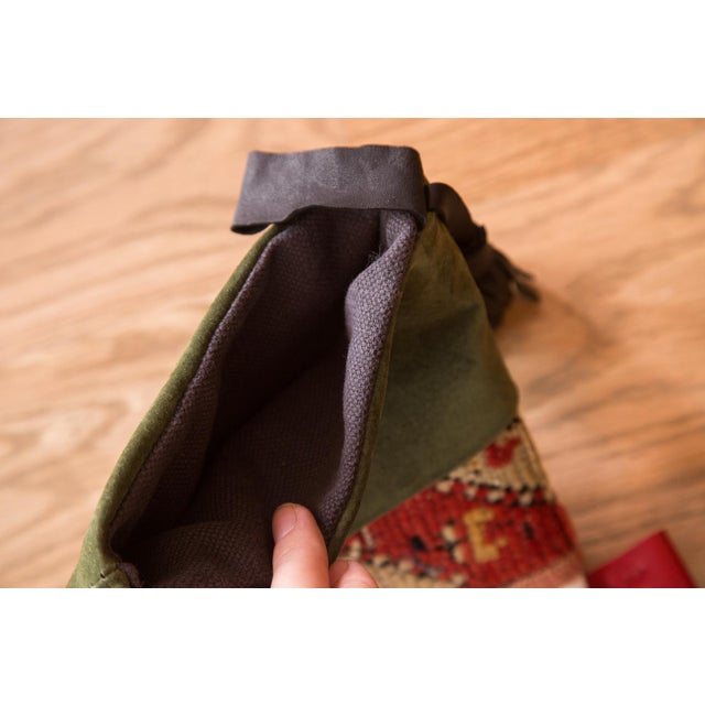 2010s Charcoal Luxe Heirloom Rug Fragment Stocking For Sale - Image 5 of 8